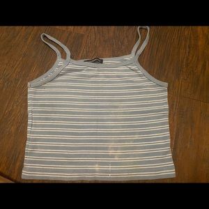 Brandy Melville blue stripe tank size 4